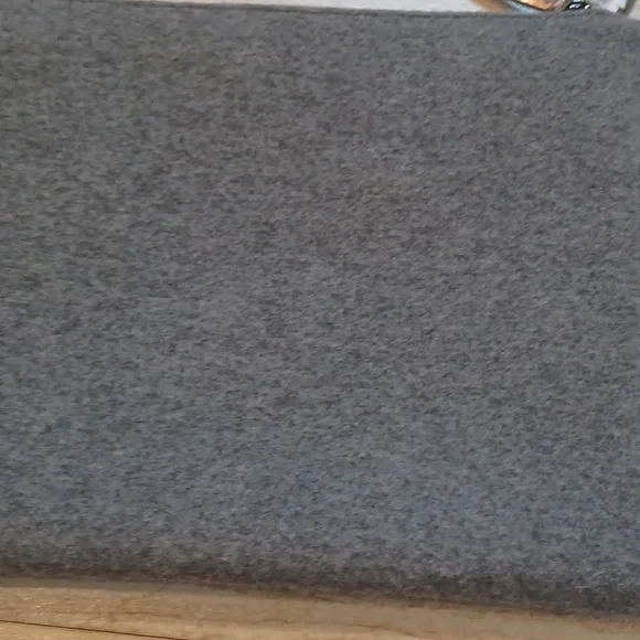 NWT Banana Republic Gray Wool/Flannel Oversized Clutch - Picture 5 of 6